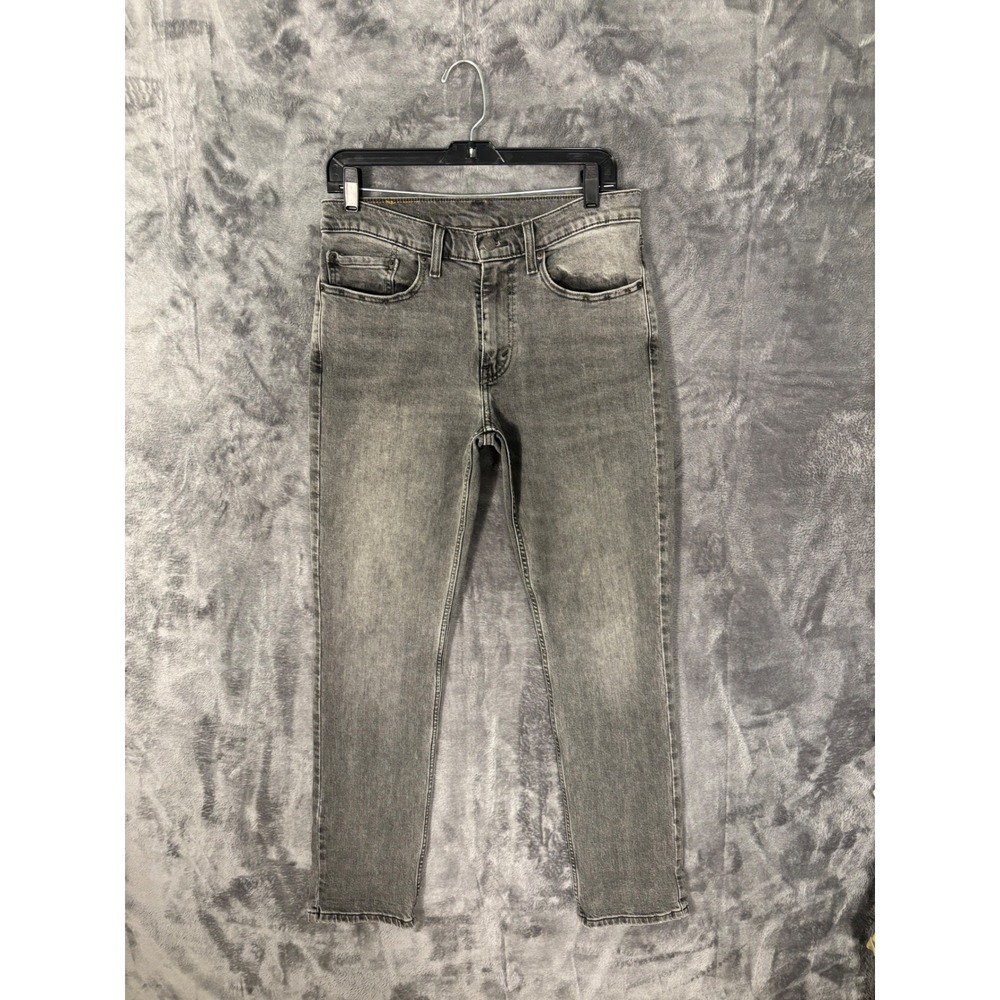 Levis 511 Slim Fit Grey Denim Jeans Mens 31x30 Grey Wash Tapered Leg